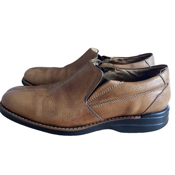 Johnston & Murphy Loafer Shoes 8.5M Men\'s Brown Leather Slip-Ons Sheepskin main image 9